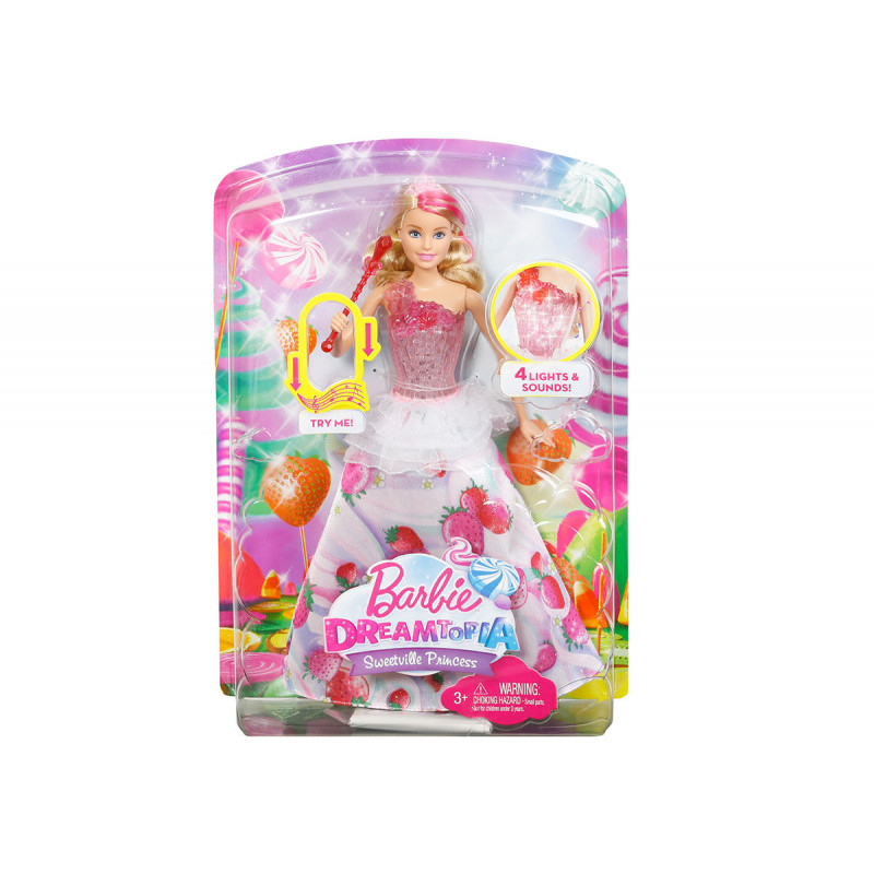 Păpușa Barbie - o prințesă muzicală cu lumini din regatul dulce  8279