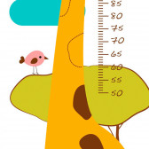 Grafic de creștere model girafă, autocolant de perete, pentru măsurarea înălțimii Mycey 82851 2