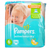 Scutece de unică folosință Pampers Active Baby Dry, Mărimea: 6, 36 buc Pampers 82906 2