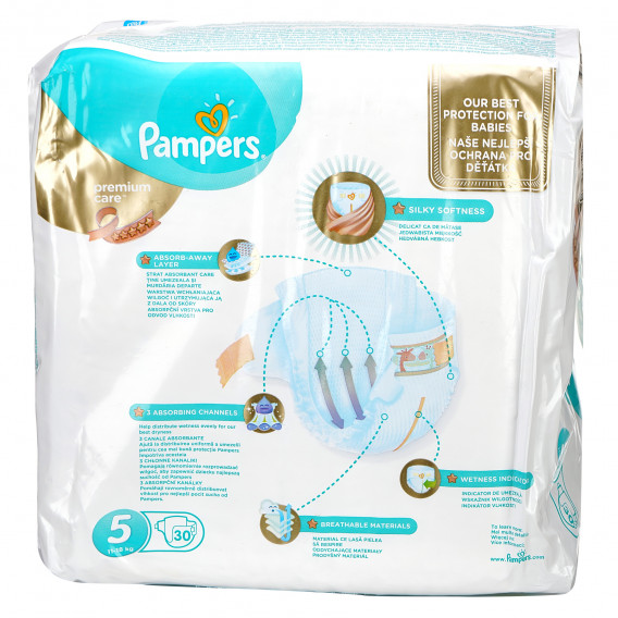 Scutece de unică folosință Pampers Premium Protection, Mărime: 5, 30 bucăți Pampers 82910 2