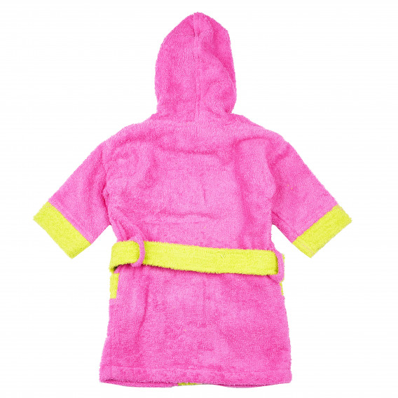 Halat de baie pentru fetițe cu decor vesel, roz Inter Baby 83433 3