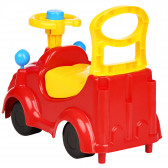 Mașină cu scaun și mânere, în roșu și galben Mochtoys 83461 3