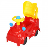 Mașină cu scaun și mânere, în roșu și galben Mochtoys 83462 4