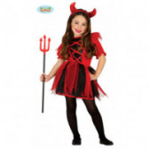 Carnaval Haloween - costum drăguț diavol pentru fete Fiesta Guirca 83897 