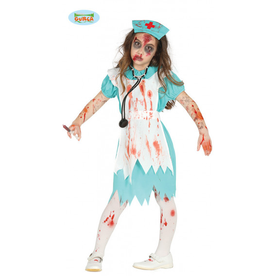 Costum de infirmieră zombie pentru carnaval Halloween Fiesta Guirca 83898 