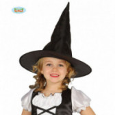 Pălărie neagră de vrăjitoare pentru fete Fiesta Guirca 83908 