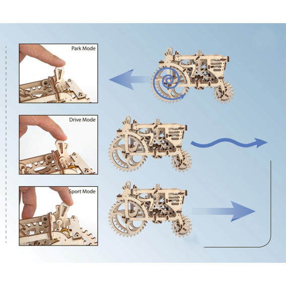Puzzle mecanic 3D, Tractor Ugears 83920 3