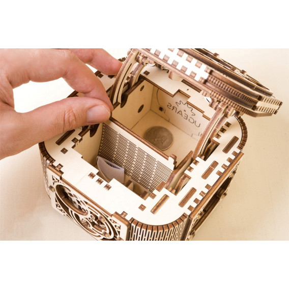 Puzzle mecanic, cutie de bijuterii 3D Ugears 83979 18