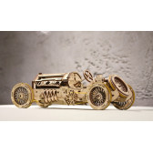Mașină sport cu puzzle mecanic 3D Grand Prix U-9 Ugears 83989 4