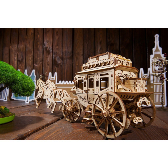 Puzzle mecanic 3D, Caleașcă Ugears 84022 12