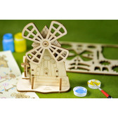 Puzzle mecanic 3D 4kids Mill Ugears 84046 5