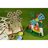Puzzle mecanic 3D 4kids Mill Ugears 84052 11