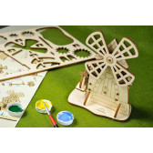 Puzzle mecanic 3D 4kids Mill Ugears 84057 16