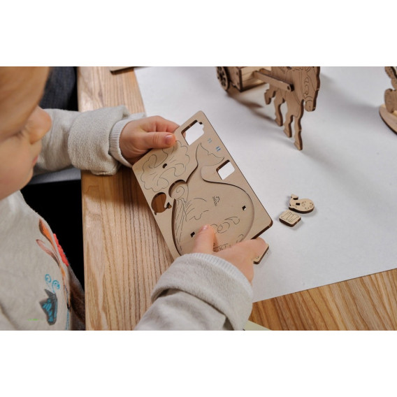 Kit de puzzle mecanic 3D pentru copii Ugears 84076 5