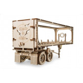 Puzzle 3D mecanic, Remorcă pentru camion Heavy Boy Ugears 84185 12
