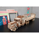 Puzzle 3D mecanic, Remorcă pentru camion Heavy Boy Ugears 84187 14