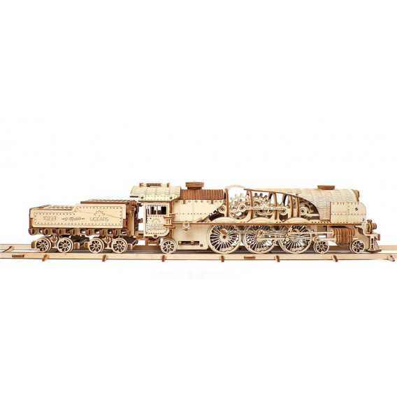 Puzzle mecanic 3D, Tren V-Express Ugears 84261 5