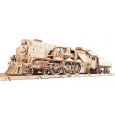 Puzzle mecanic 3D, Tren V-Express Ugears 84263 7