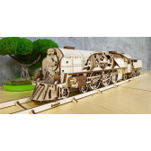 Puzzle mecanic 3D, Tren V-Express Ugears 84266 10