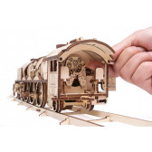 Puzzle mecanic 3D, Tren V-Express Ugears 84280 24