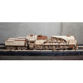 Puzzle mecanic 3D, Tren V-Express Ugears 84295 39