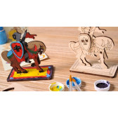 Puzzle mecanic 3D pentru copii,  Cavaler Ugears 84413 2