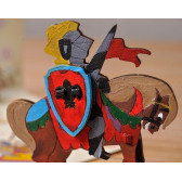 Puzzle mecanic 3D pentru copii,  Cavaler Ugears 84416 5