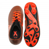 Pantofi de fotbal cu model negru și portocaliu Adidas 87559 3