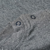 Bluză din bumbac cu mâneci lungi și imprimeu negru pentru bebeluș - unisex Ewa Klucze 87709 4