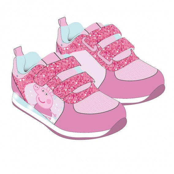 Adidasi pentru fete stralucitori, roz Peppa pig Adidasi pentru fete stralucitori, roz Peppa pig 87871