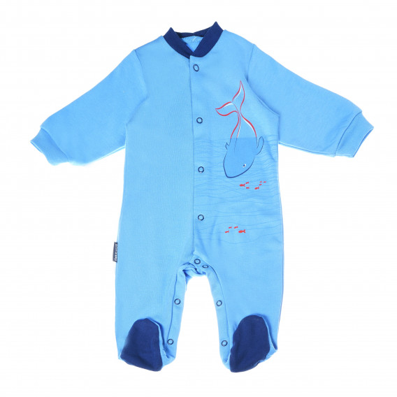 Pijama din bumbac pentru copii, cu mâneci lungi și imprimeu Ewa Klucze 87997 