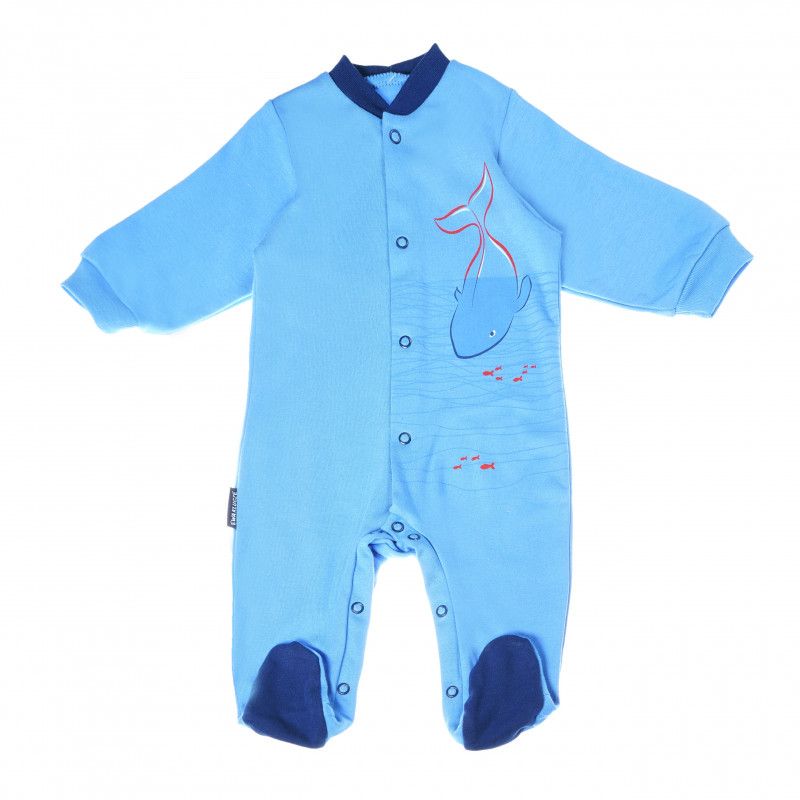Pijama din bumbac pentru copii, cu mâneci lungi și imprimeu  87997