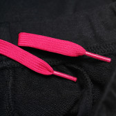Pantaloni lungi sport cu un logo de brand roz pentru fete Adidas 88099 4