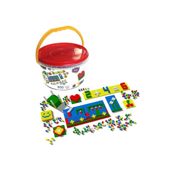 Joc de construit Mozaic pentru copii cu 813 bucăți Game Movil 88123 5