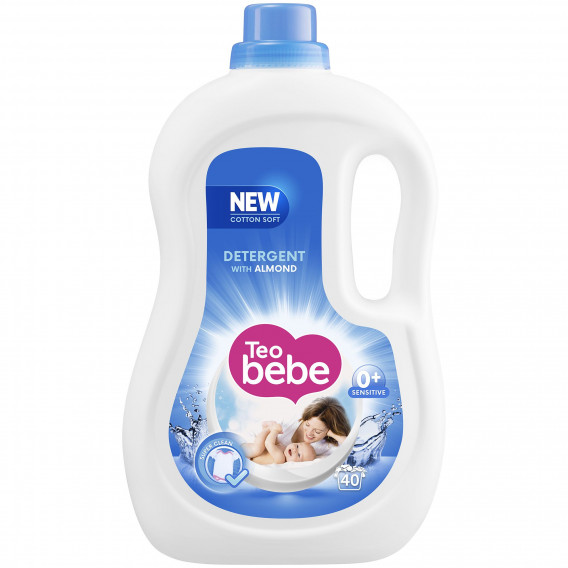 Detergent lichid cu migdale, recipient din plastic, 2,2 l. Teo Bebe 88217 
