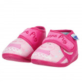 Papuci pentru fete, roz, cu arici Peppa pig 88341 