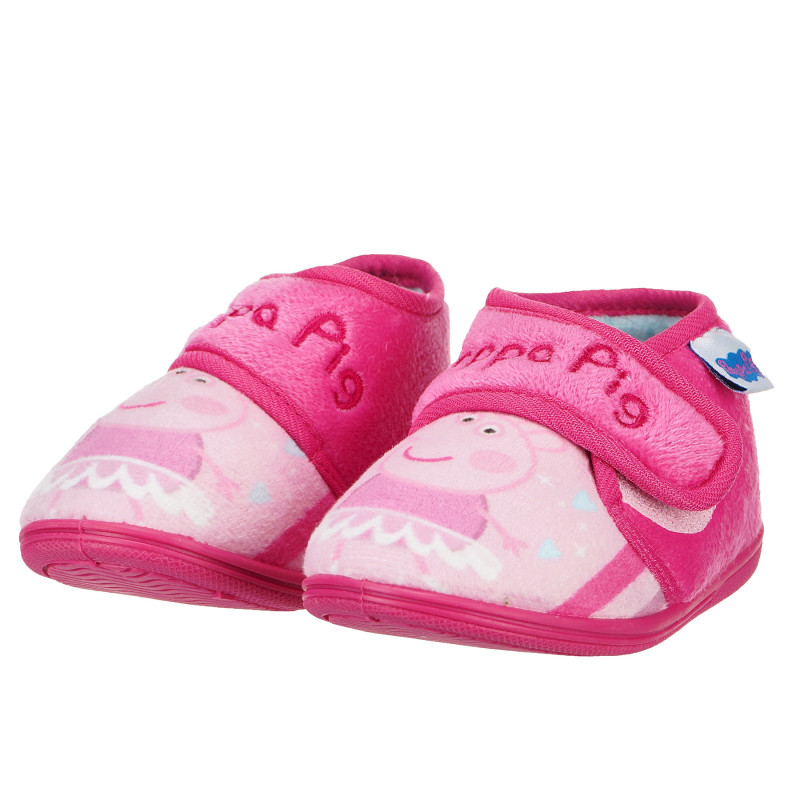 Counterfeit comfort lightly Peppa pig Papuci pentru fete, roz, cu arici | Kidso.ro