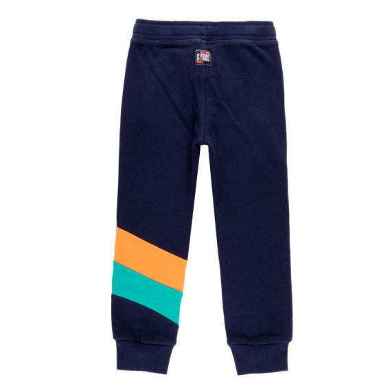 Pantaloni pentru băieți, cu decorațiune portocalie și albastră Boboli 89234 3