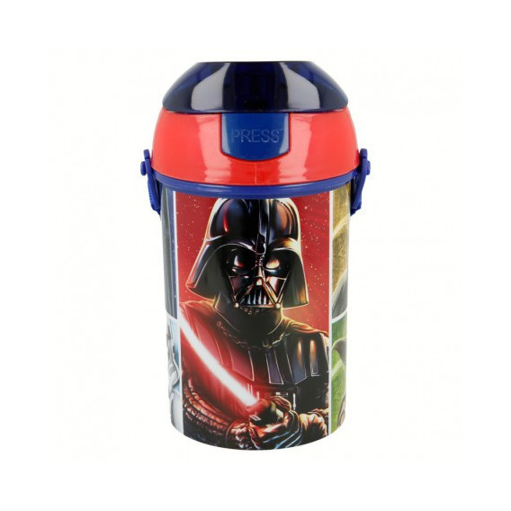 Sticlă de plastic cu capac cu buton, Revenge of the Sith, 450 ml Star Wars 8947 