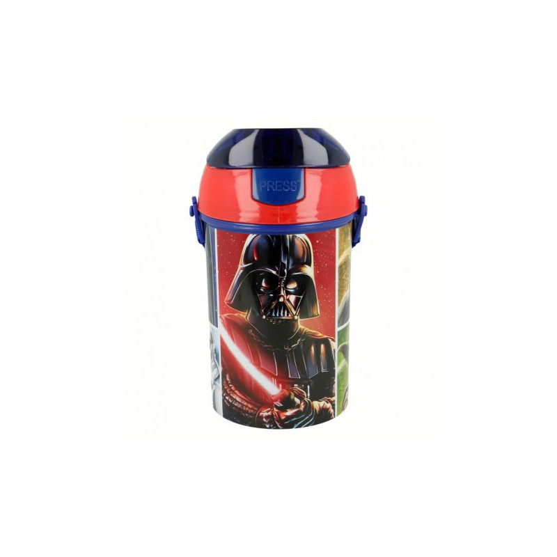 Sticlă de plastic cu capac cu buton, Revenge of the Sith, 450 ml  8947