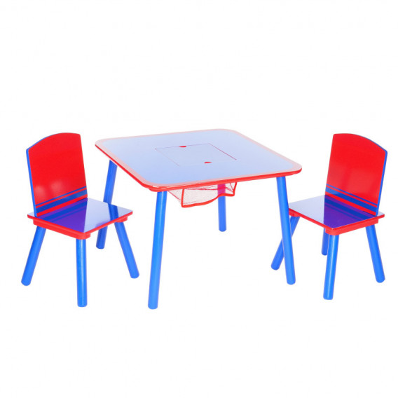 Set de masă și 2 scaune albastru-roșu Delta children 92790 