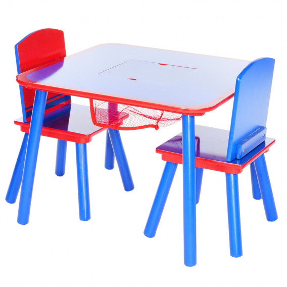 Set de masă și 2 scaune albastru-roșu Delta children 92791 2
