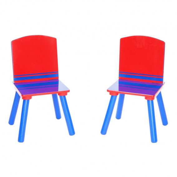 Set de masă și 2 scaune albastru-roșu Delta children 92792 3