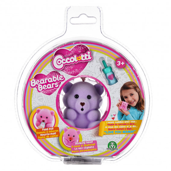 Ursul care joacă violet Coccolotti Bear 93817 