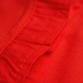 Pantaloni scurți din bumbac, de culoare roșie, pentru fetițe Pinokio 94470 5