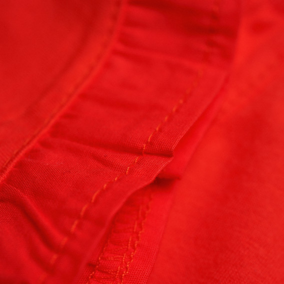 Pantaloni scurți din bumbac, de culoare roșie, pentru fetițe Pinokio 94470 5