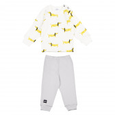 Pijamale pentru bebeluși din bumbac cu mâneci lungi și imprimeu vesel - unisex Pinokio 94485 