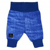 Pantaloni de bumbac de culoare albastru cu benzi elastice late pentru băieți Pinokio 94552 