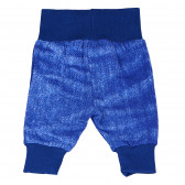 Pantaloni de bumbac de culoare albastru cu benzi elastice late pentru băieți Pinokio 94553 2