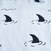 Salopeta din bumbac cu mânecă scurtă cu aripioare de rechin pentru băieți Pinokio 94578 3